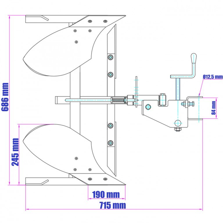 plug de arat reglabil premium 0