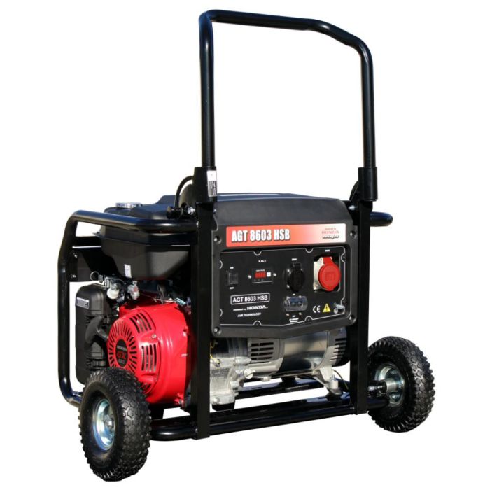 Volcanic  3ED 状態HP Generator AGT 8603 HSB motor HONDA GX 390 13 CP benzina putere max