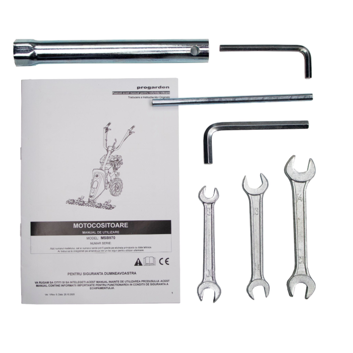 Motocositoare cu bara dubla mobila ProGARDEN MSB970 motor 7.5 CP