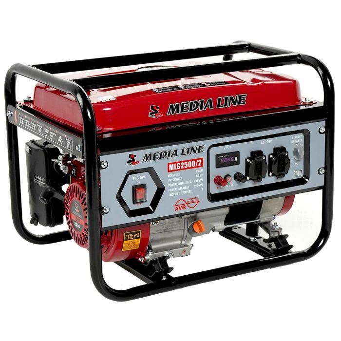 Generator curent MEDIA LINE MLG 2500/2 putere 2.2 KW 230V benzina
