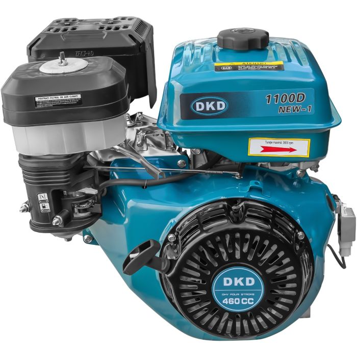 Motor DKD HS 192F cu caneluri 18CP benzina 460cc 6.5L diametru ax