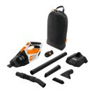 Aspirator de mana STIHL SEA 20 putere 105 W debit 1020 l/min volum colectare 0.8 L sistem AS cu acumulator AS2 si incarcator AL1