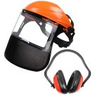 Casca cu viziera protectie si antifoane