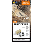 STIHL Kit Service 2 cu filtrul de aer cu fleece, bujie, filtrul de combustibil pentru MS 210 / MS 230 / MS 250