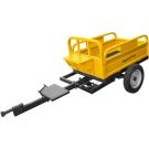 Remorca AgroPro REM 500 capacitate max 500 kg roti 4.00-12" dimensiuni bena 123x76x28 cm basculare frana mana frana picior