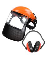 Casca cu viziera protectie si antifoane