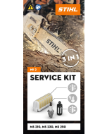 STIHL Kit Service 2 cu filtrul de aer cu fleece, bujie, filtrul de combustibil pentru MS 210 / MS 230 / MS 250