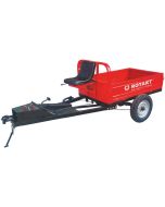 Remorca motocultor Rotakt Transporter REM600 4x4 capacitate incarcare 600 kg roti 5.00-12 cuva 137x92x31 cm sistem dublu de franare