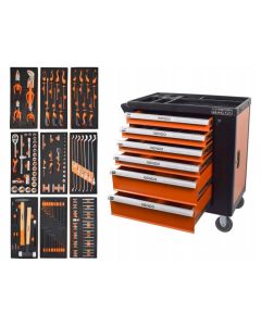 Dulap de scule profesional cu 6 sertare, 144 buc