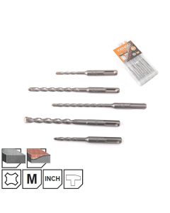 Set 5 burghie SDS-plus de beton, 5-10 mm
