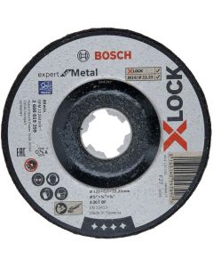 Disc X-LOCK Expert for Metal 125x6x22,23 pentru slefuire ingropata A 30 T BF