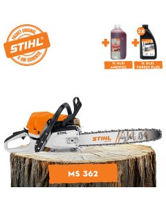 Motofierastrau STIHL MS 362 putere 4.8CP lama 40cm 1.6mm pas lant 3/8" + ulei amestec 2T 1L + ulei forest plus 2L