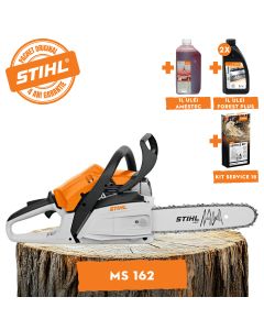 Motofierastrau STIHL MS 162 putere 1.6 CP lama 35 cm pas lant 3/8" 61PMM3 + ulei amestec 2T 1L + ulei forest plus 2L + service kit 18
