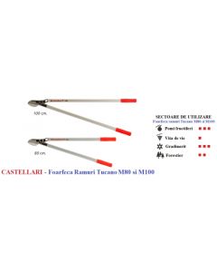 Foarfeca ramuri Tucano PROFESIONALA Castellari Lungime 100 cm