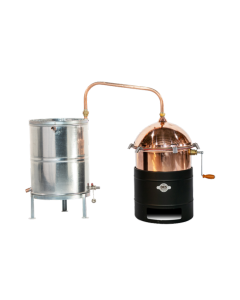 Cazan pentru tuica DES Hobby 35L cu amestecator si focar pe gaz