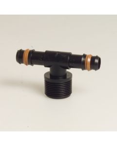 Teu pentru tub de picurare cu FE 16 mm x 3/4”