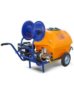 Motostropitoare pulverizator KAAN 200B motor 7 CP 4 timpi rezervor 200 L distanta pulverizare 10-12 m presiune 40 bar 