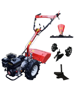 Motocultor Rotakt MF 360 motor 6.5 CP latime lucru 62 cm 4 viteze, freza tractata, roti metalice, plug bilonat, plug, masa de cosire