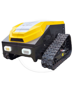 Robot cositoare cu telecomanda hibrid Red Mountain RM-21TRC motor Loncin 224cc putere 5.9 CP latime de lucru 530 mm senilat telecomanda 300 m inclinare 30° 24V 1100 m²/h