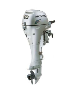 Motor barca Honda BF10DK2 SHU cu mansa cizma scurta 10 CP 4T rezervor atasat elice aluminiu cu 4 aripi port incarcare 6A