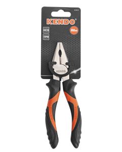 Cleste combinat cu o lungime totala de 160 mm din otel C55 cu continut ridicat de carbon, maner ergonomic