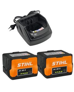 Set Incarcator STIHL AL 101 + 2x Acumulator STIHL AK 30 S Plus
