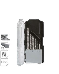 Set 6 burghie pentru metal, HSS, 2-8 mm