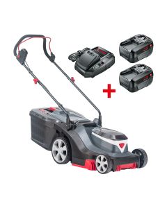 Pachet masina de tuns gazon pe baterii AL-KO EASY 3.82 cu 2 baterii 4.0 Ah si incarcator 18V, Bosch Home&Garden