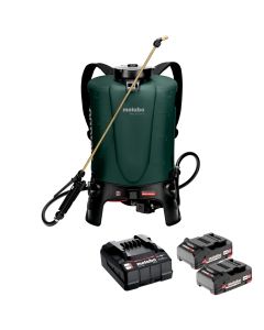 Pachet Pulverizator METABO RSG 18 LTX 15 fara acumulatori si incarcator + Set 2 acumulatori 18V LiPower 2Ah si incarcator SC36