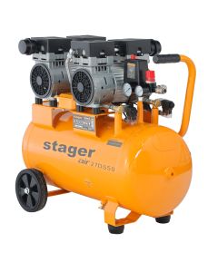 Stager Air 27DS50 compresor aer, 50L, 8bar, 270L/min, monofazat, angrenare directa, silentios