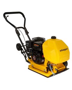 Stager PCB90 Placa compactoare usoara, Loncin G200F benzina, rezervor apa, roti, covor silicon