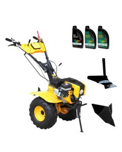 ProGARDEN Pachet Campo 873 Alpine motocultor 7CP + Plug simplu + Plug bilonat/rarita + 3L Ulei