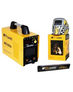 ProWeld ARC400e Invertor sudura + LYG-8507A masca sudura automata LCD + E7018 electrozi bazici 2.5mm, 1kg