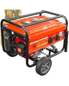 Generator curent AGM AGP 2800 S Hibrid GPL / benzina 230V putere max 2.8 kW rezervor 15 l roti transport