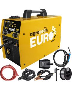 Aparat sudura profesional AgroPro Euro 250 tip invertor functie MIG-MMA-TIG amperaj 200A 220V, electrod 1.6-4mm rola sarma 0.8mm 1Kg accesorii incluse