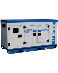 Generator de curent trifazat AGT 96 DSEA putere 75.2 kW 400 V diesel pornire electrica insonorizat rezervor 140L