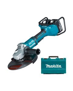 Polizor unghiular Makita DGA901T2U2 cu 2 acumulatori Li-Ion LXT 18Vx2 5.0Ah Diametru disc 230 mm