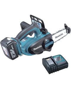 Pachet drujba Makita DUC122Z acumulator BL1860B incarcator DC18RC lama ghidaj lant ulei 1l
