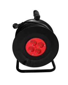 Prelungitor cu tambur Samus 4 prize Schuko, 25m, 3680w, 3x 1,5mmp, IP20,4PT25-3680