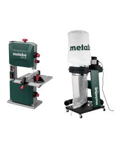 Fierastrau cu banda METABO BAS 261 Precision + Aspirator rumegus METABO SPA1200
