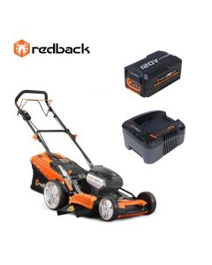 Masina de tuns gazon acumulator Redback Pachet EA156V+EA30+EC440 Acumulator 120V/3Ah Incarcator 120V/3.5A 520mm Sac Colector 60L Autopropulsie