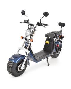 Scuter electric Hecht cocis blue motor 1500 w viteza maxima 45 km h autonomie maxim 60 km albastru