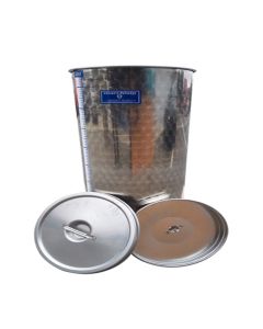 Cisterna inox Marchisio cu capac flotant cu ulei de parafina 1000L diametru 1000mm inaltime 1300mm
