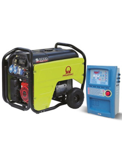 Generator de curent pe benzina PRAMAC S8000_CONN_AVR_AMF portabil monofazat 7.2 kVA panou de automatizare