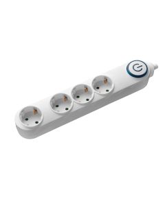 Prelungitor Samus 4 prize Schuko, 1,5m, 3680w, 3x 1,5mmp, intrerupator 4PI15-3680