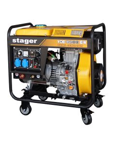 Generator sudare Stager YDE8500EW diesel monofazat 3kVA curent sudare 200A pornire la cheie