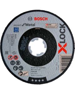 Disc X-LOCK Expert for Metal 125x2,5x22,23 pentru taieturi drepte A 30 S BF