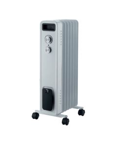 Calorifer electric cu ulei Descon DA-J2050F Turbo putere 2500W termoventilator 500W + Termometru digital AgroPro