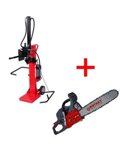 Despicator de busteni Rotakt VLS10TS-1 motor electric 3000W forta despicare 10T + Motofierastrau ROTAKT MTF5810SW