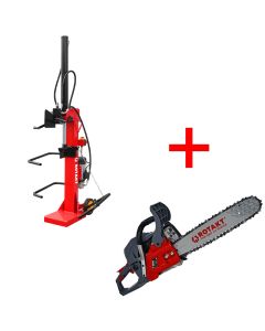 Despicator de busteni Rotakt VLS16T motor electric 3500W forta despicare 16T + Motofierastrau ROTAKT MTF5810SW